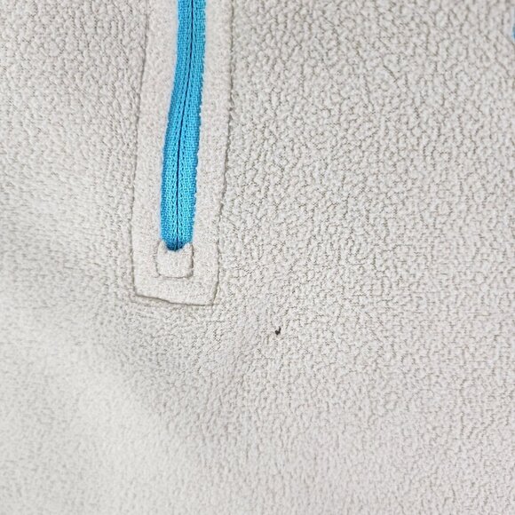 Womens Beige The North Face Fleece Pullover Sweatshirt 1/4 Zip Long Sleeve XL - Picture 5 of 14